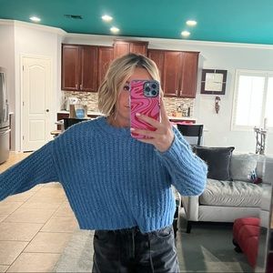 cute blue american eagle sweater!